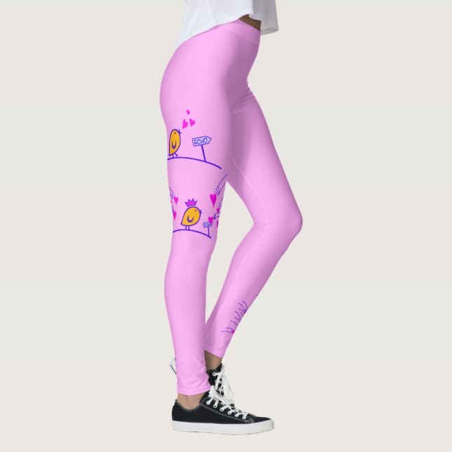 LOVE ECHO - Serieteckning Tweetlercools 3 Leggings (Höger)