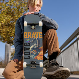 LOVE × ELEPHANTS - Custom Mini Skateboard Bräda 18,5 Cm