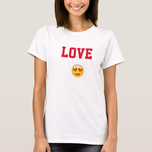 Love Emoji shirt T-shirt (Framsida)