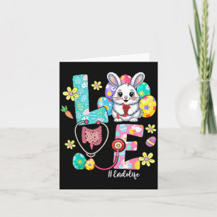 Love Endo Life Endo Sjuksköterska Kanin Stetoskop  Kort