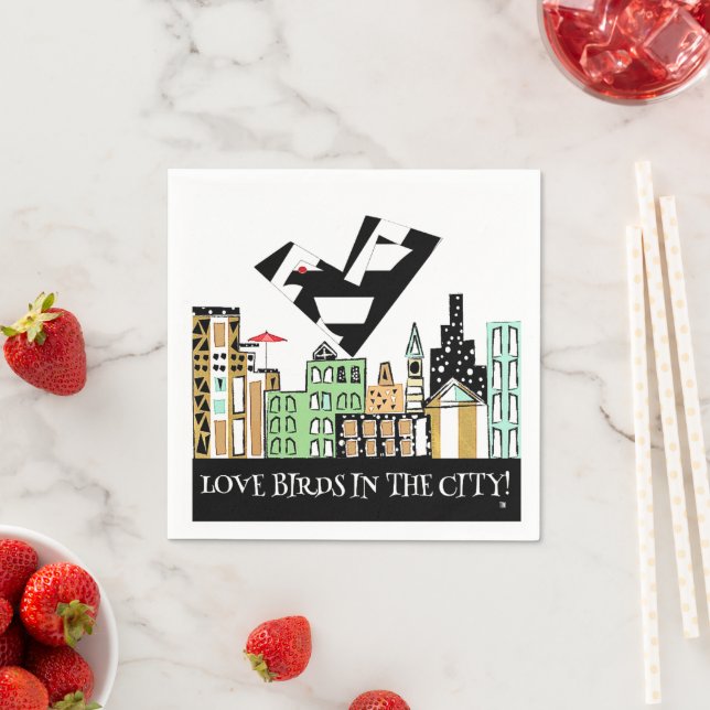 LOVE FÅR I STADEN PAPPERSSERVETT (Insitu)