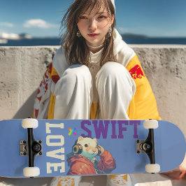LOVE × FERRET - Custom スケートボード Mini Skateboard Bräda 18,5 Cm