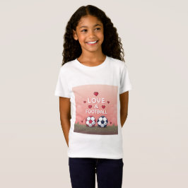 Love & Football - Arte Pixelado T Shirt