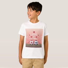 Love & Football - Arte Pixelado T Shirt