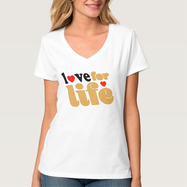 love for life t shirt (Framsida)