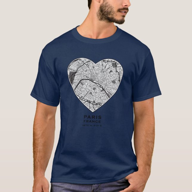 Love for Paris girl T Shirt (Framsida)