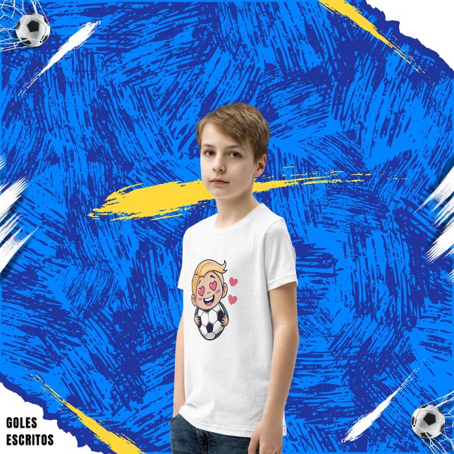 Love for soccer kawaii anime design t shirt (Skapare uppladdad)