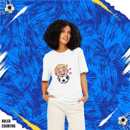Love for soccer kawaii anime design t shirt