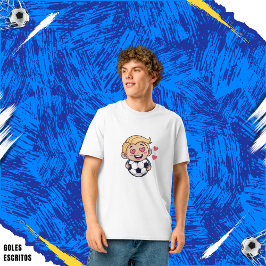 Love for soccer kawaii anime design t shirt