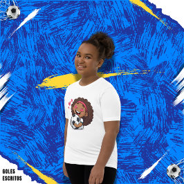 Love for soccer kawaii anime design t shirt
