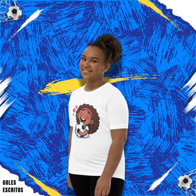 Love for soccer kawaii anime design t shirt (Skapare uppladdad)