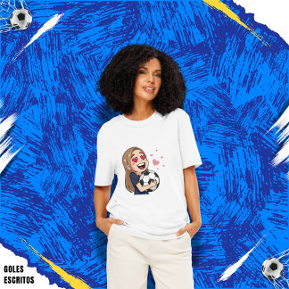 Love for soccer kawaii anime design t shirt