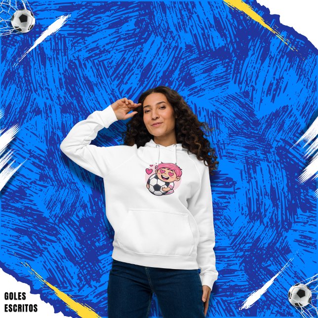 Love for soccer kawaii anime design t shirt (Skapare uppladdad)