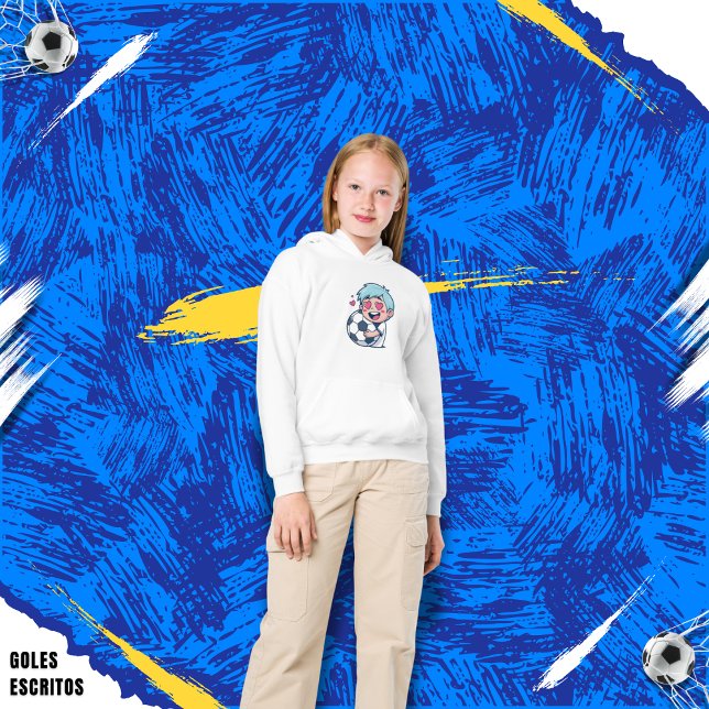 Love for soccer kawaii anime design t shirt (Skapare uppladdad)