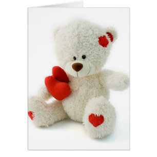 Love* för *Teddy björn gullig nalle Hälsningskort