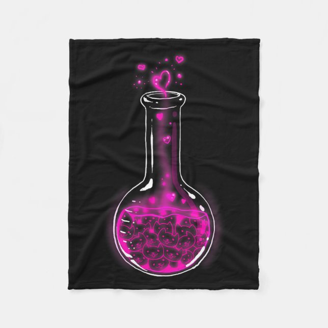 Love Formula Cats Lovers Cat Lab Lady Valentines  Fleecefilt (Framsidan)