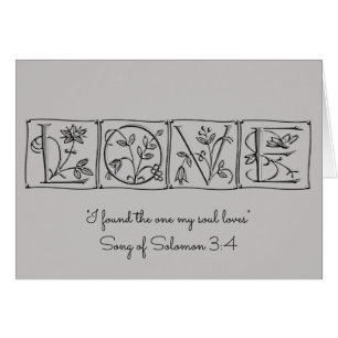 Love~Found den min Soul Loves~Scripture~Wedding OBS Kort