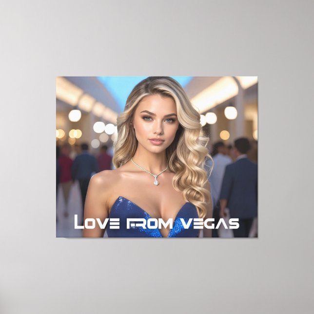 LOVE FROM VEGAS CANVASTRYCK (Framsida)