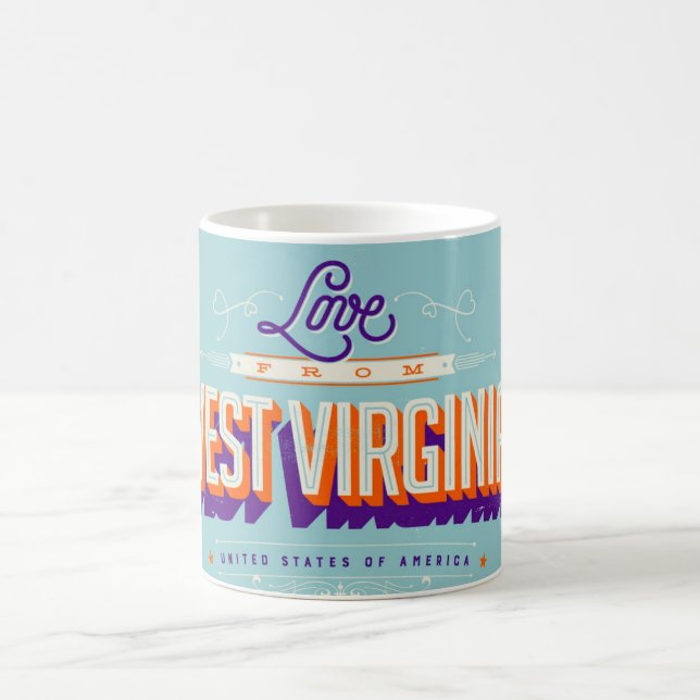 LOVE from West Virginia  Kaffemugg (Center)