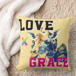 LOVE × GIRAFFE - Custom Kudde