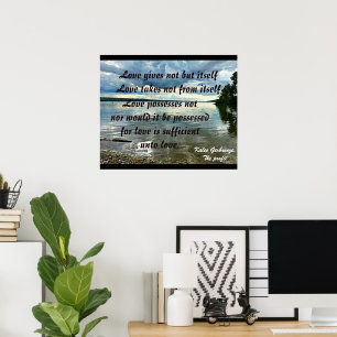 LOVE GIVER INTE MEN SIG SJÄLV poster