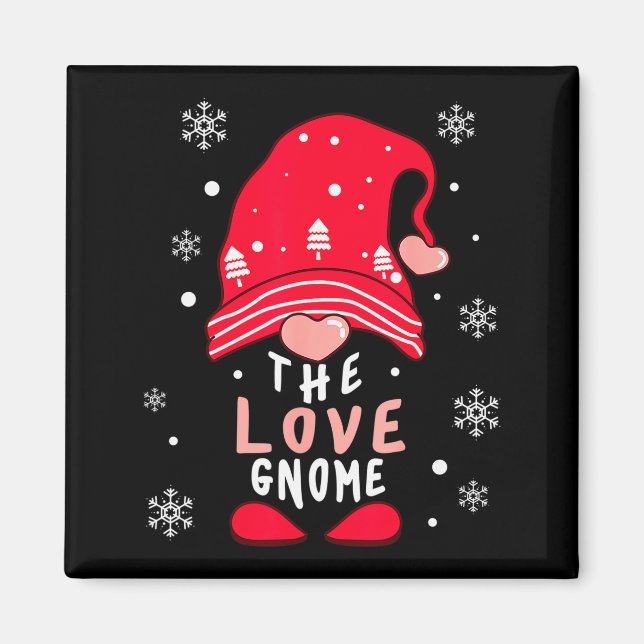 Love Gnome Family Matching Valentines Day Funny Gi Magnet (Framsidan)