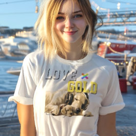 LOVE × GOLDEN RETRIEVER - Custom T Shirt