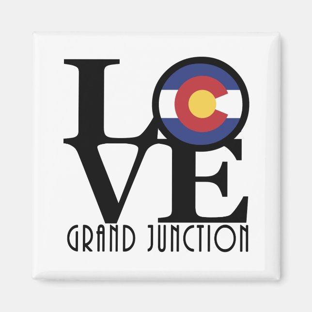 LOVE Grand Junction Colorado Magnet (Framsidan)