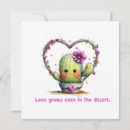 Love Grows Even in the Desert – Greeting Card Inbjudningar