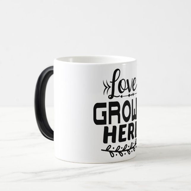 love grows here magisk mugg (Framsida vänster)