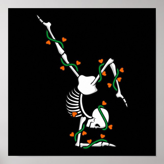 Love Gymnastics Skeleton Gymnast Gymnastic Lover G Poster (Framsidan)