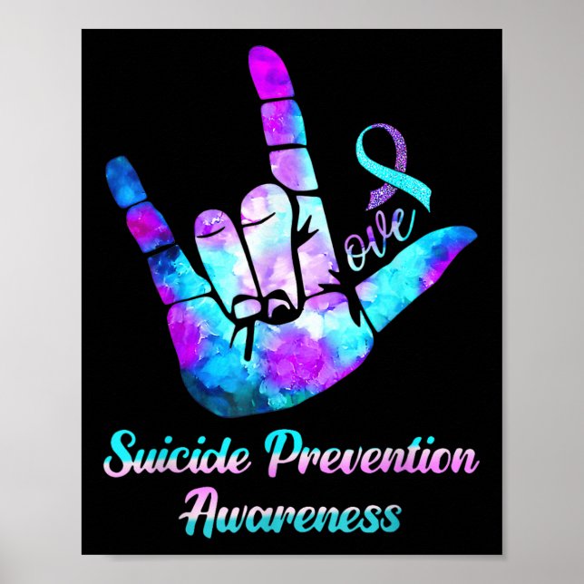 Love Hand Sign Suicide Prevention Awareness Week S Poster (Framsidan)