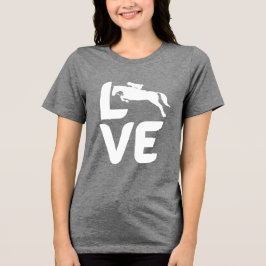 LOVE Häst Kvinnor T-Shirt – Stylish Ridsportpresen