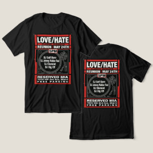 LOVE/HATE CLASSIC SUNDAYS Återförenings T-shirt #2
