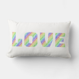 LOVE & HEAL: Dual-Sided Rainbow Affirmation Throw  Lumbarkudde