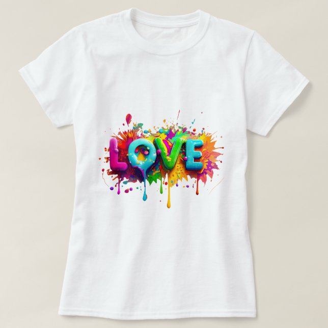 Love Heart Aesthetic Girl T-Shirt 💕 (Design framsida)