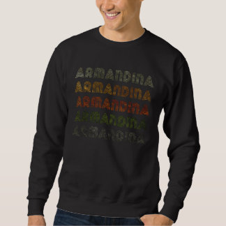 Love Heart Armandina Vintage Stil Svart Armandina Lång Ärmad Tröja