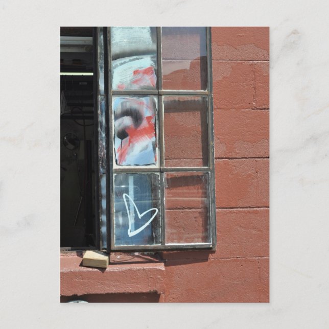 Love heart graffiti vykort (Framsida)