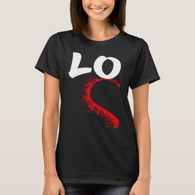 Love Heart half for Pair Couple  Combination T Shirt (Framsida)