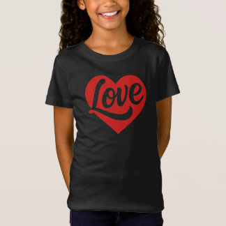 Love Heart Logo – Red Romantic Symbol T Shirt