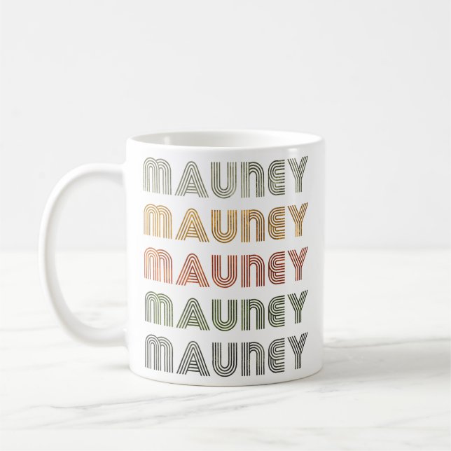Love Heart Mauney Grunge Black Mauney Kaffemugg (Vänster)