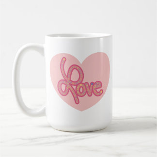 Love Heart Mug Kaffemugg