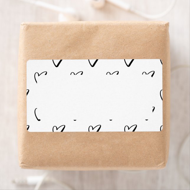 Love Heart Personalized Custom  Fraktsedel (Insitu)