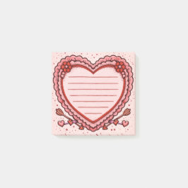 Love Heart Post-it Block