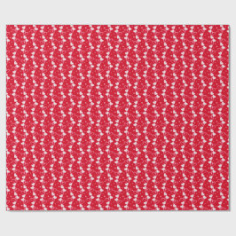 Love Hearts Doddles, Red, Wrapping Paper Presentpapper