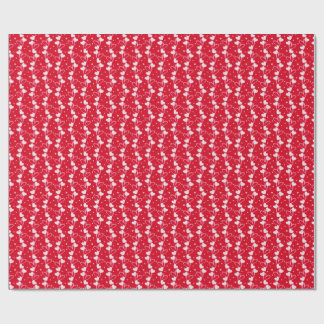 Love Hearts Doddles, Red, Wrapping Paper Presentpapper