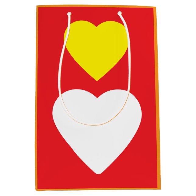 Love Hearts on Bright Red Classical Unique Simple (Framsidan)