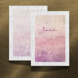 'Love' Heather & Dusk Graduation Gift Insert Card Tack Kort