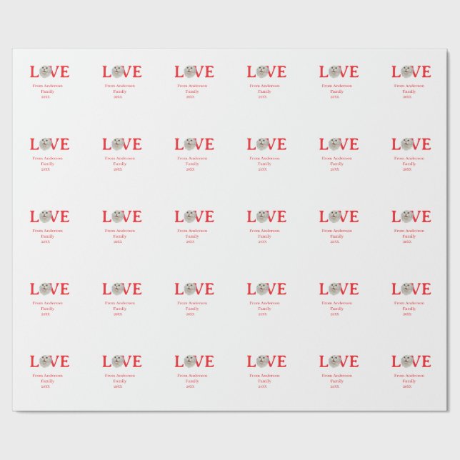 Love holidays cat photo pet family name bold lette presentpapper (Platt)