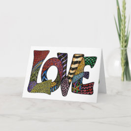 Love, Hope and Peace wish for the New Year Helgkort